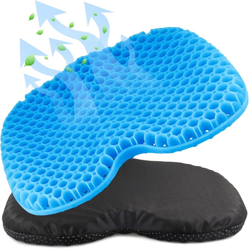 seeykey Anti-Slip Kayak Seat Cushion, Waterproof Thicken Gel Kayak Seat Pad with Non-Slip Cover, Canoe Seat Cushion Kayak Accessories Kayak Canoe Boat Equipment - Image 1